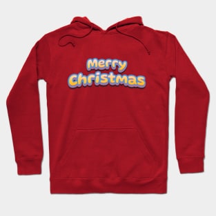 Merry Christmas Cute 3D Text Hoodie